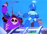 Mega Man stellt sich Samurai Man