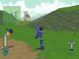 Mega Man kickt Servbots
